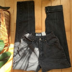 Vintage rigid denim.